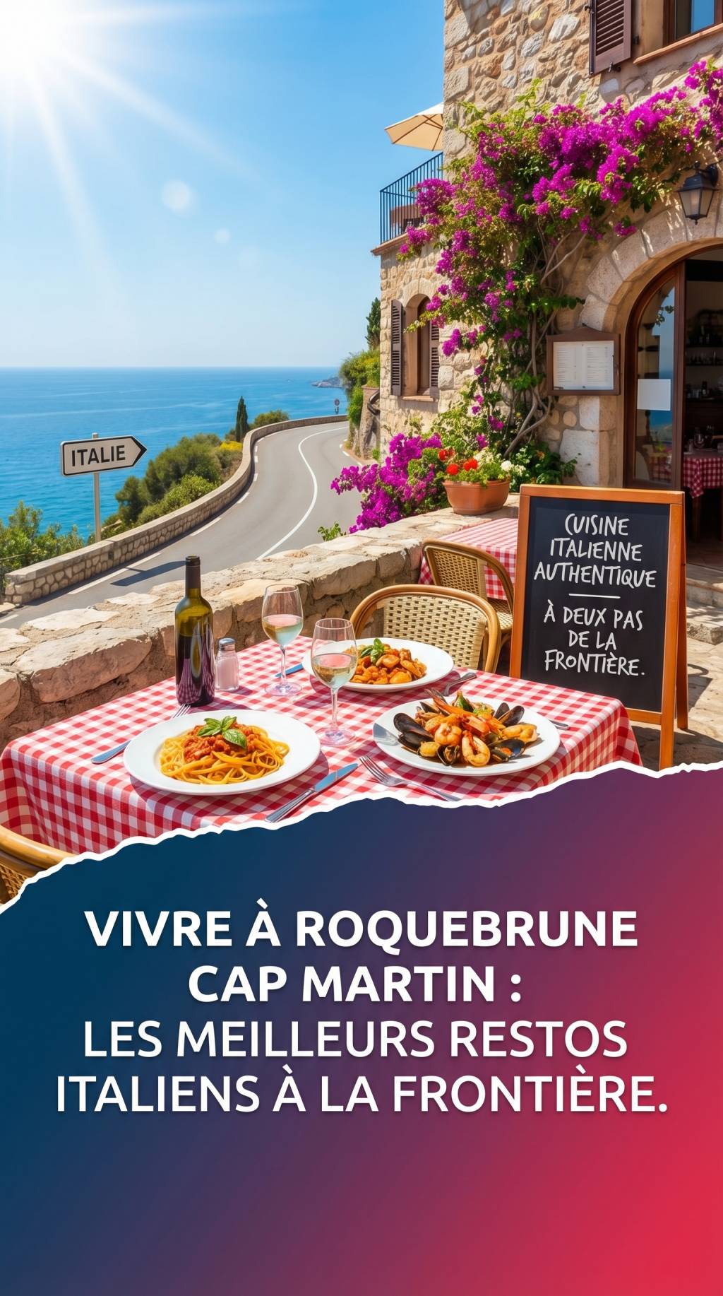 Vivre à Roquebrune-Cap-Martin et profiter des meilleurs restaurants italiens à deux pas de la frontière