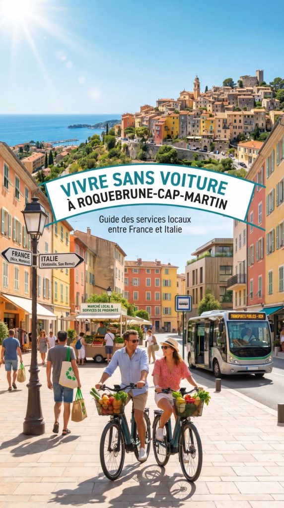 Les services de proximité à Roquebrune-Cap-Martin pour vivre sans voiture entre France et Italie