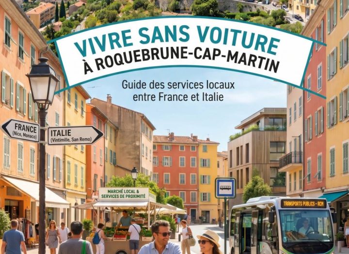 Les services de proximité à Roquebrune-Cap-Martin pour vivre sans voiture entre France et Italie